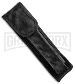 11" Italian Stiletto OTF Automatic Knife Yellow Acrylic Bayo (4.75" Satin) -Grindworx 11in Italian Stiletto OTF Auto Yellow Acrylic Bayo Satin GX 33860 jr sheath large