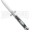 AGA Campolin 9" Stiletto Swinguard Brazilian Horn Automatic Knife - Dagger
