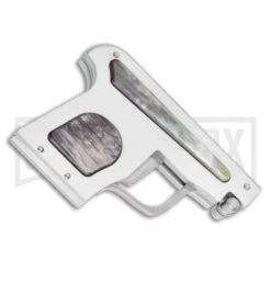 AGA Campolin Dark Horn Automatic Gun Knife - Satin Plain -Grindworx AGA Campolin Automatic Gun Knife Dark Horn GX 33673 ns side large