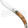 AGA Campolin Diana Olive Wood Lever Lock Automatic Knife - Satin Plain -Grindworx AGA Campolin Diana Lever Lock Auto Olive Wood Satin BHQ 95348 jr large