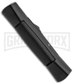 AKC 007 Concord Black OTF Automatic Knife - Dagger Black -Grindworx AKC 007 Concord OTF Black Black Dagger GX 30504 jr side large