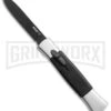 AKC 077 Concord Polish/Black OTF Automatic Knife - Flat Black Plain -Grindworx AKC 077 Concord Polish Black flat black plain BP 22707 er large