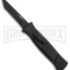 AKC 777 Blackfinger Black OTF Automatic Knife - Black Tanto -Grindworx AKC 777 Blackfinger Tanto OTF Auto Black Black BHQ 87414 jr large 1