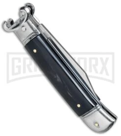 AKC 8" Shot Shell Puller Dark Horn Lever Lock - Clip Point -Grindworx AKC 8in Shot Puller Dark Horn LL CP BP 3306 jr side large