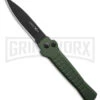 AKC X-treme Ace1 Green Automatic Knife - Black Plain -Grindworx AKC Ace Automatic Knife Dark Green 3in Black BHQ 189107 td large
