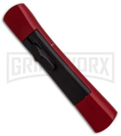 AKC Concord Red/Black OTF Automatic Knife - Tanto Black Plain -Grindworx AKC Concord Tanto Red Black Black BHQ 90289 er spine large