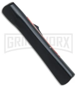 AKC Concord Italy Flag OTF Automatic Knife - Flat Satin Plain -Grindworx AKC Concord italy flag flat satin BHQ 75609 er side large