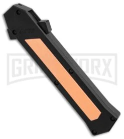 AKC F-16 Copper D/A OTF Automatic Knife - Dagger Satin Plain -Grindworx AKC F 16 BHQ Exclusive Copper Dagger Satin Plain GX 30993 er spine large