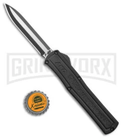 AKC F-20 D/A Black Aluminum OTF Automatic Knife - Two Tone Plain 9 AKC F-20 D/A Black Aluminum OTF Automatic Knife - Two Tone Plain -Grindworx AKC F 20 DA OTF Auto Black Aluminum TT BHQ 178591 jr bottlecap large