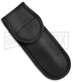 AKC 9" Ebony Leverlock Automatic Stiletto Bayonet Knife - Satin Plain -Grindworx AKC Leverletto LL Ebony Satin Bayo BHQ 139882 jr sheath large