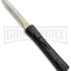 AKC Concord Black OTF Automatic Knife - Dagger Gold Plain