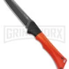 AKC Smarty Orange W/Black Bolster Automatic Knife Reverse Tanto - Black SW Plain -Grindworx AKC Smarty AK Orange w Black Bolster 3in BSW BHQ 184676 td large