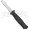 AKC X-treme EVO Black OTF Automatic Knife W/ Pocket Clip - Satin Plain -Grindworx AKC X Treme EVO OTF Auto Black Satin DP BHQ 141226 jr large