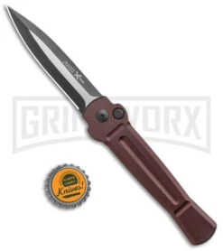 AKC X-treme ACE Brown Automatic Knife - Two Tone -Grindworx AKC X treme Ace Auto Brown TT BHQ 136122 jr bottlecap large