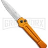 AKC X-treme Ace Orange Automatic Knife - Satin Plain -Grindworx AKC X treme Ace Auto Orange Satin BHQ 136149 jr large