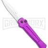 AKC X-treme Ace Purple Automatic Knife - Stonewash Plain -Grindworx AKC X treme Ace Auto Purple Satin BHQ 179205 jr large