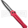 AKC X-treme Ace Red Automatic Knife - Two Tone Plain