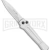 AKC X-treme Ace Silver Automatic Knife - Satin Plain -Grindworx AKC X treme Ace Auto Silver Satin BHQ 113920 jr large