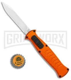 AKC X-treme EVO Orange OTF Automatic Knife - Satin Plain 9 AKC X-treme EVO Orange OTF Automatic Knife - Satin Plain -Grindworx AKC X treme EVO OTF Auto Orange Satin BHQ 114657 jr bottlecap large
