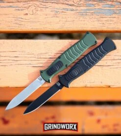 AKC X-treme EVO Black OTF Automatic Knife - Black Plain -Grindworx AKC X treme EVO OTF Automatic Knife Green Satin BHQ 105417 kp orange web large
