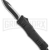 Atomic Defender Mini OTF Automatic Knife Black - Two Tone Recurve