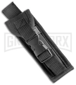 Atomic Defender Mini OTF Automatic Knife Black - Two Tone Recurve -Grindworx Atomic Defender Mini OTF Black TT Recurve GX 36567 jr sheath large