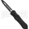 Atomic FL D/A OTF Automatic Knife - Dagger Black Plain -Grindworx Atomic FL DA dagger black plain BP 18785 er large