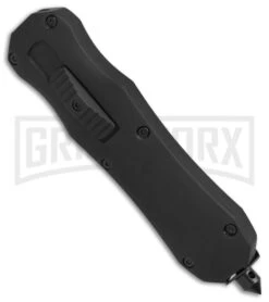 Atomic FL D/A OTF Automatic Knife - Dagger Black Plain -Grindworx Atomic FL DA dagger black plain BP 18785 er spine large