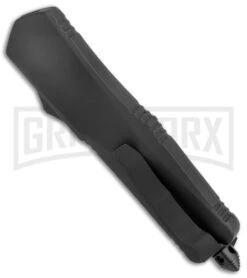 Atomic Lance Tanto Black OTF Automatic Knife - Two Tone Serr -Grindworx Atomic Lance Tanto Black OTF Auto TT Serr GX 19199 jr side large