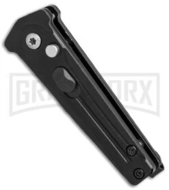 Bear Ops Black Bold Action III Mini Automatic Knife - Black Plain -Grindworx Bear Ops Bold Action III mini black black BHQ 68882 er spine large