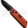 Bear Ops Bold Action XIV Red Stainless Steel Automatic Knife - Black Plain -Grindworx Bear and Son Auto Bold Action XIV Red BHQ 153938 jr large