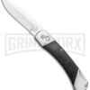 Bear And Son Black G-10 Automatic Lockback Knife - Satin Plain GA97 -Grindworx Bear and Son Auto LB Black G 10 Satin GA97 BHQ 120902 jr large