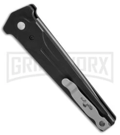 Bear Ops Black Bold Action III Automatic Knife - Bead Blast Plain -Grindworx Bear ops Bold action 3 bb BHQ 51648 jr side large