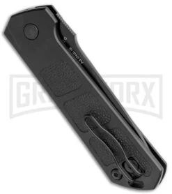 Boker Kihon Black Automatic Knife - Black Plain 8 Boker Kihon Black Automatic Knife - Black Plain -Grindworx Boker Burnley Kihon DP Auto Black BHQ 101390 jr side large