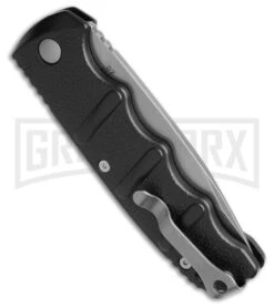 Boker Kalashnikov Black Automatic Knife - Drop Point Bead Blast Plain -Grindworx Boker Kalashnikov Auto Black D2 SW BHQ 144760 jr side gx large
