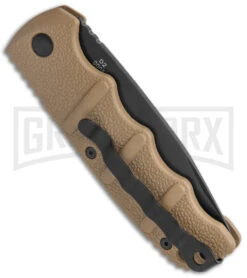 Boker Kalashnikov Coyote Brown Automatic Knife - Drop Point Black Plain -Grindworx Boker Kalashnikov Auto Coyote D2 Black BHQ 144762 jr side large
