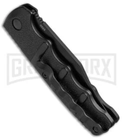 Boker Kalashnikov Black Bowie Automatic Knife - D2 Black Plain -Grindworx Boker Kalashnikov Bowie Auto Black Black 01KALS76BN BHQ 17111 jr side large