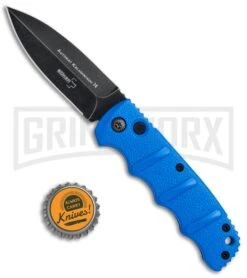 Boker Kalashnikov Blue Automatic Knife - Dagger Smokewash Plain -Grindworx Boker Kalashnikov Dagger Auto Blue Black 01KALS32N BHQ 75530 jr bottlecap 2 large