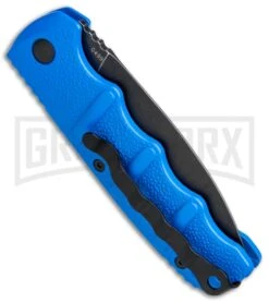Boker Kalashnikov Blue Automatic Knife - Dagger Smokewash Plain -Grindworx Boker Kalashnikov Dagger Auto Blue Black 01KALS32N BHQ 75530 jr side 2 large