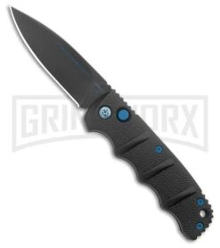 Boker Kalashnikov Automatic Knife Blue Accents - D2 Drop Point Plain