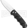 Boker Kalashnikov Black Automatic Knife - D2 Satin Plain -Grindworx Boker Kalashnikov Dagger Black Satin BHQ 9485 or BHQ 110509 jr large