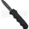Boker Kalashnikov Black Aluminum OTF Automatic Knife - Dagger Black SW Plain