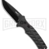 Boker Plus Strike Automatic Knife - Drop Point Black Plain -Grindworx Boker Plus Strike Bowie Auto Black 01BO433NSOI BHQ 97031 jr large