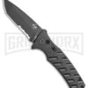 Boker Plus Strike Automatic Knife - Tanto Black Serrated -Grindworx Boker Plus Strike Tanto Automatic Knife 3.25 Black Serr 01BO401N LS large