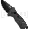 Boker Stubby Strike Black Automatic Knife CA Legal - Black -Grindworx Boker Stubby Strike CA Legal Auto Black 01BO441NSOI BHQ 99647 jr large