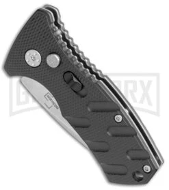 Boker Stubby Strike Black Automatic Knife - Stonewash -Grindworx Boker Stubby Strike CA Legal Auto SW 01BO440NSOI BHQ 99646 jr spine large