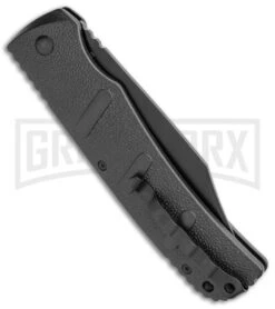 Boker XXL Kalashnikov Automatic Knife - Black Bowie -Grindworx Boker XXL Kalashnikov Bowie Auto Black BHQ 99623 jr side large