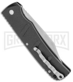 Boker XXL Kalashnikov Automatic Knife - Stonewash Bowie -Grindworx Boker XXL Kalashnikov Bowie Auto SW BHQ 99625 jr side large