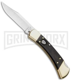 Buck Knives Buck 110 Automatic Ebony Lockback Knife - Satin Plain