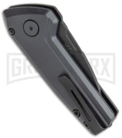 Buck Knives Buck Deploy Gray Mini Automatic Knife - Black Plain -Grindworx Buck Deploy Mini Auto Sniper Gray Black 0838GYS1 BHQ 146021 jr side large